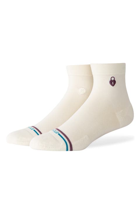 Lock & Key Cotton Blend Quarter Socks