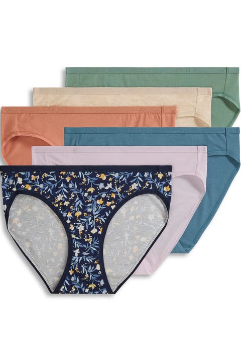 Women's Organic Cotton Stretch Bikini - 6 Pack