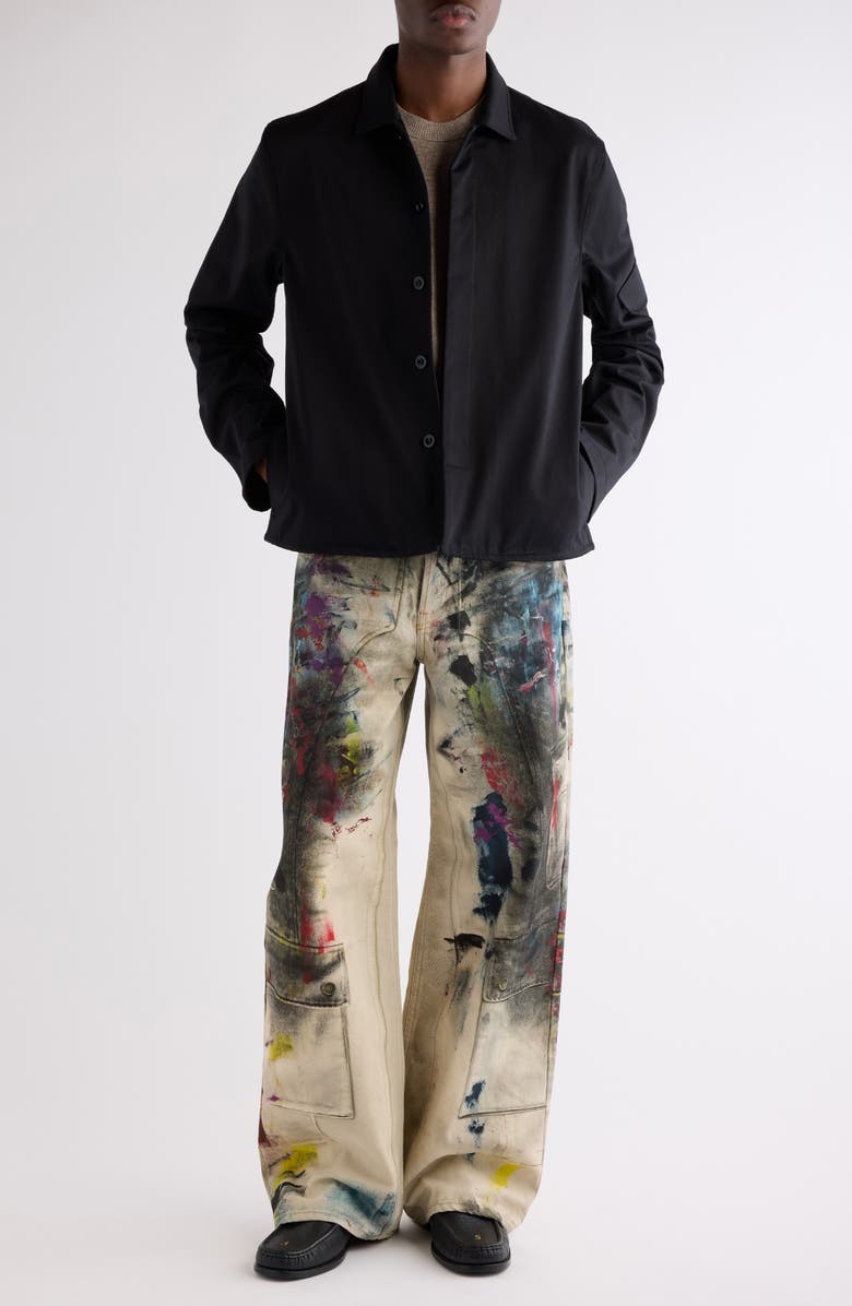 Acne Studios Ochino Heavyweight Cotton Sateen Jacket, Alternate, color, Black