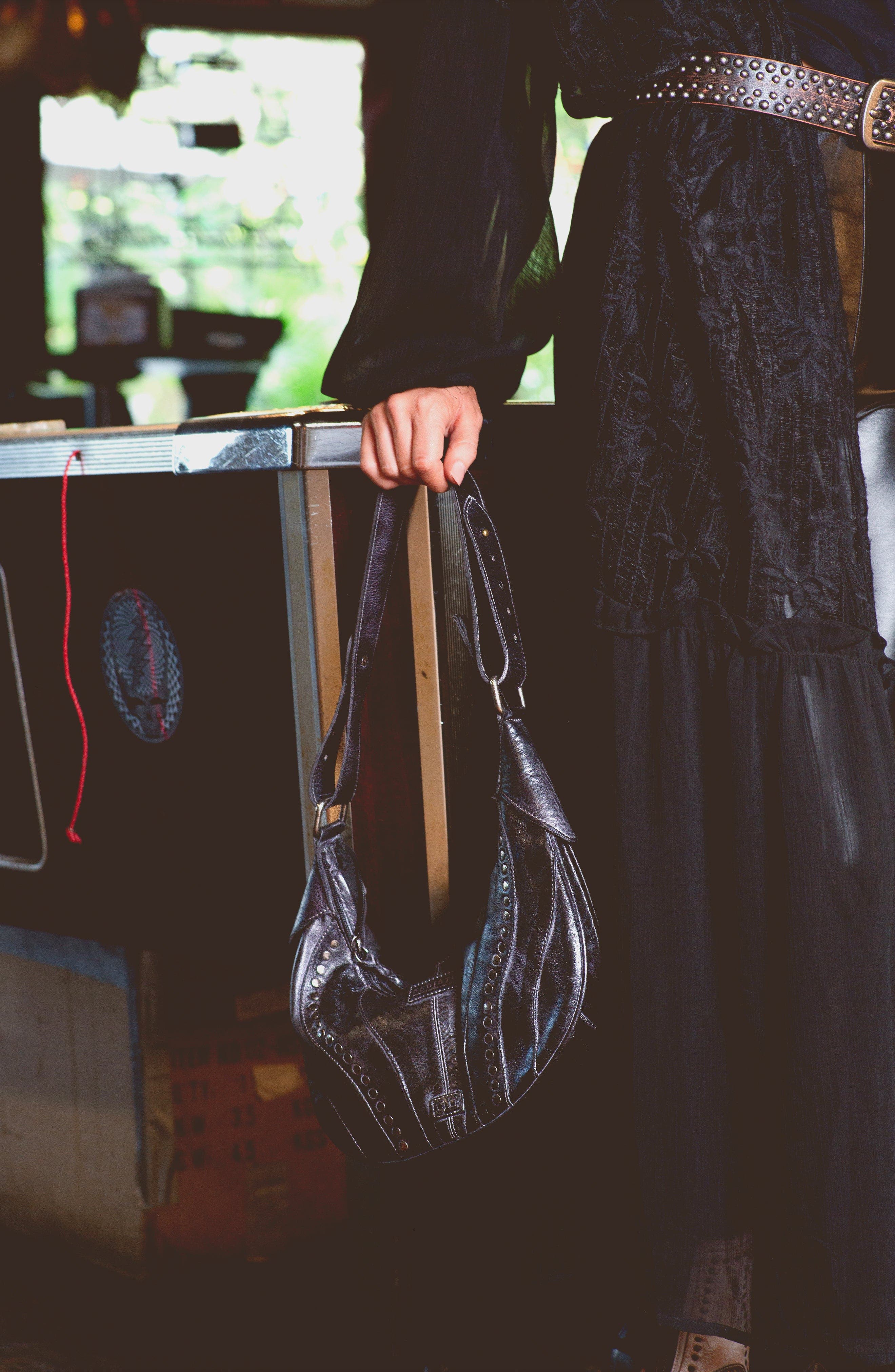 Bed Stu Megara Handbag, Alternate, color, Black Dd