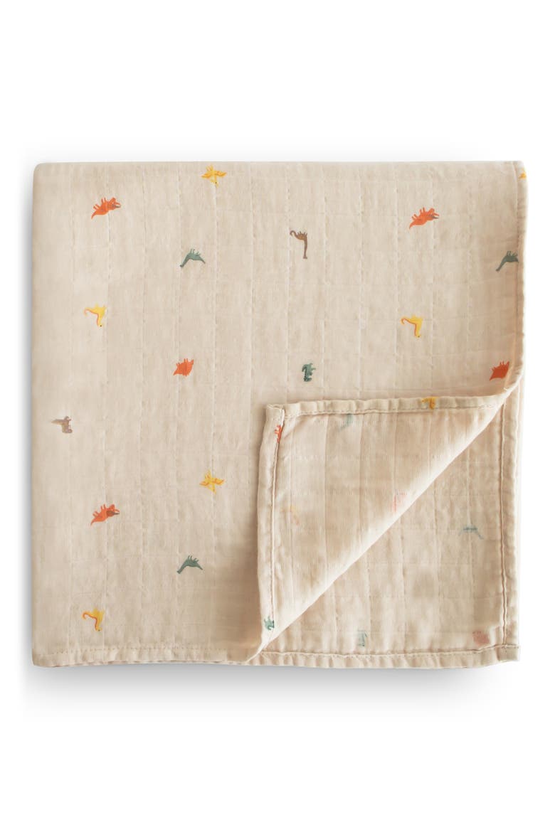 Muslin Swaddle Blanket, Main, color, DINOSAURS