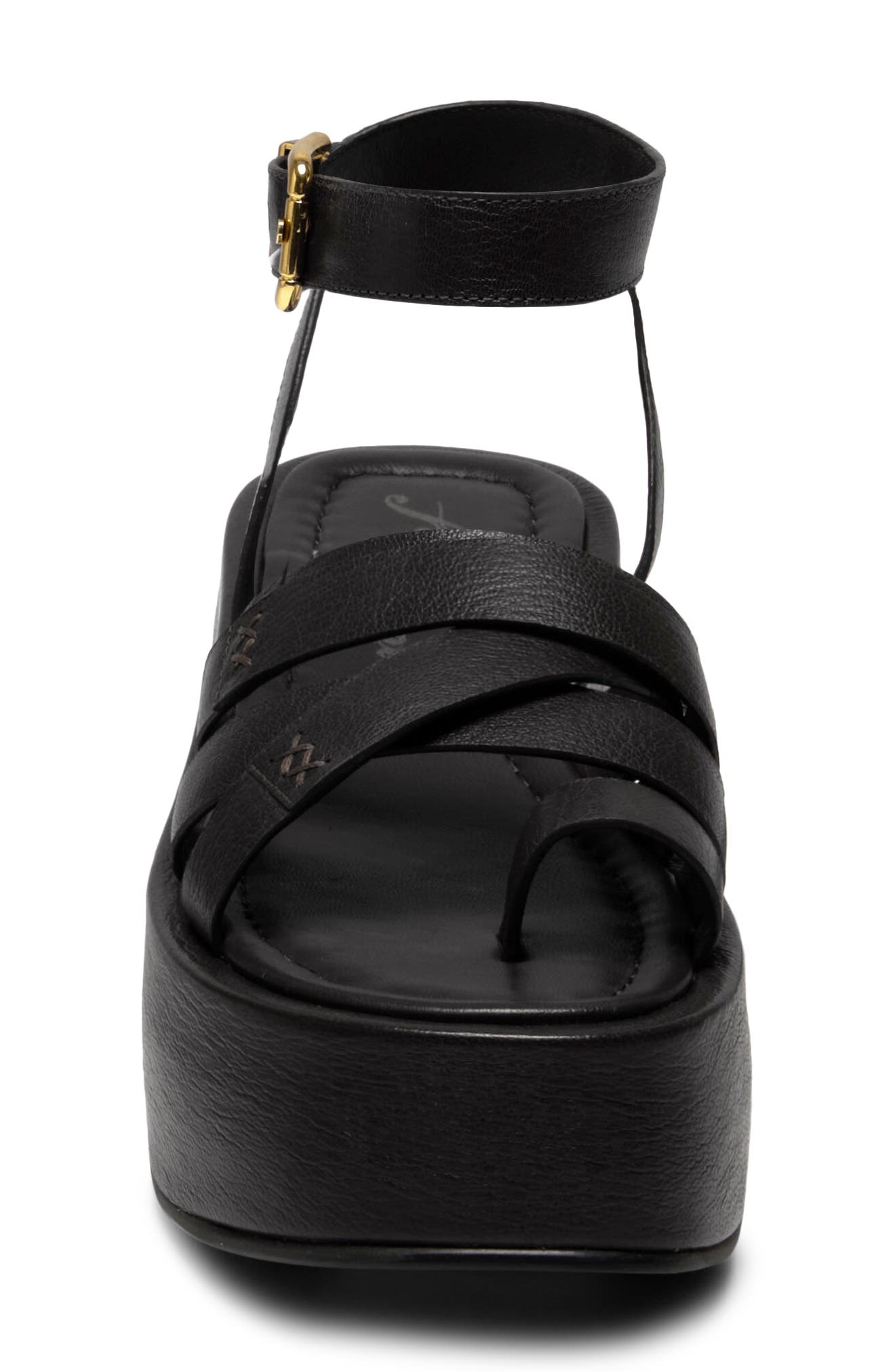 Free People Hazel Platform Sandal, Alternate, color, Black
