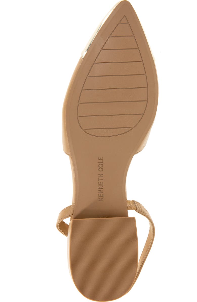 Kenneth Cole New York Cayla Slingback Half d'Orsay Pointed Cap Toe Pump, Alternate, color,