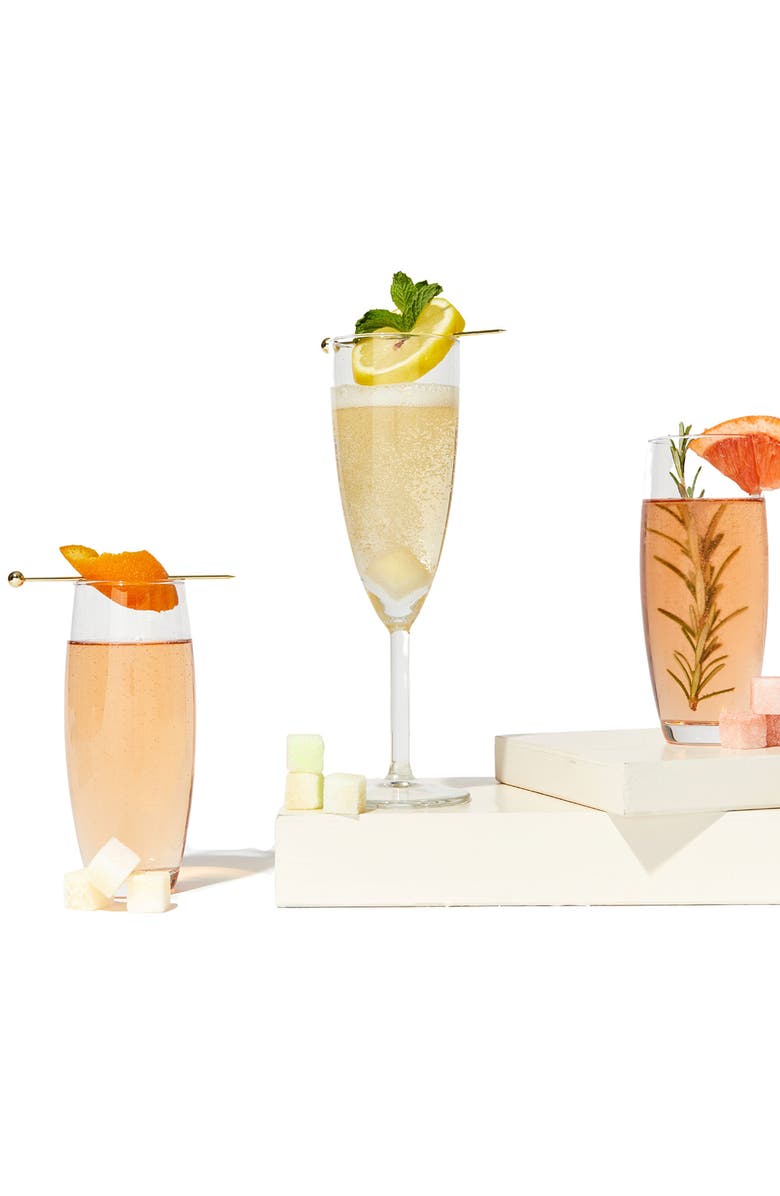 Teaspressa 18-Piece Luxe Bubbles Citrus Mimosa Sugar Cube Set, Alternate, color, 