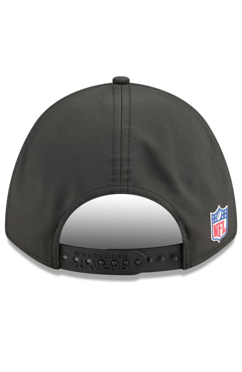 New Era Men's New Era Black Baltimore Ravens 2025 Sideline  M-Crown 9FORTY Adjustable Hat, Alternate, color, Black