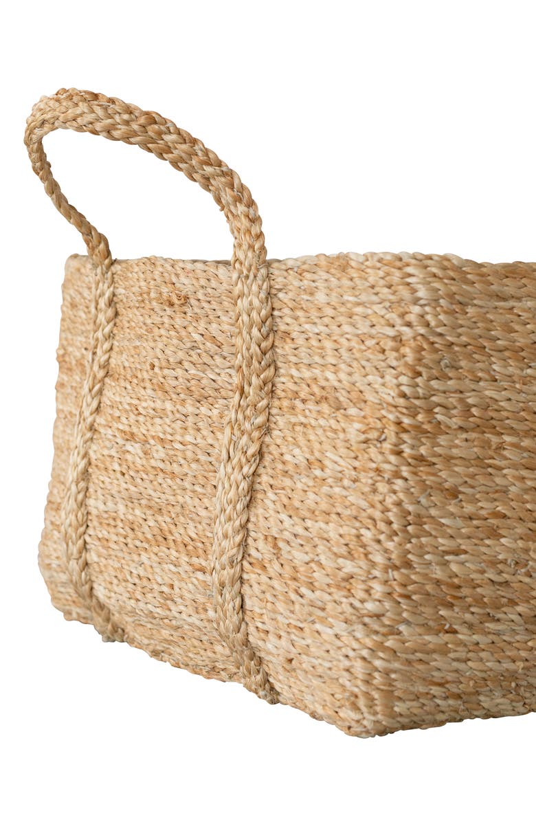 Will & Atlas Square Jute Basket with Handles, Alternate, color,