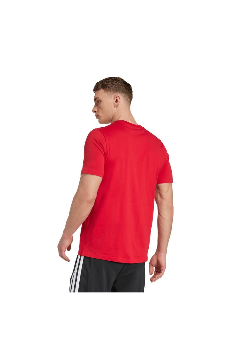 adidas Men's adidas Red Manchester United Three-Stripe Wordmark T-Shirt, Alternate, color, Red
