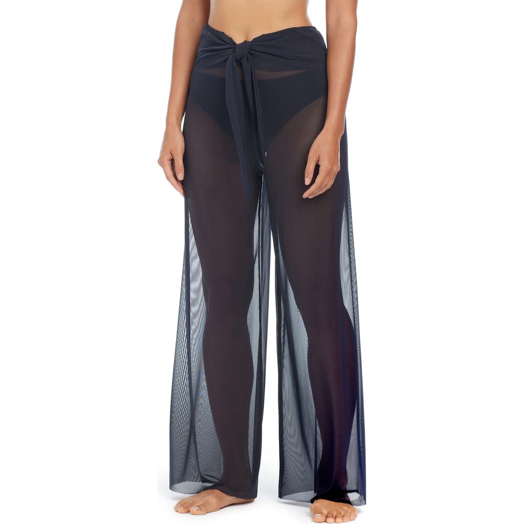 Bleu Rod Beattie Bleu By Rod Beattie Be Transparent Tie Front Cover-up Pants