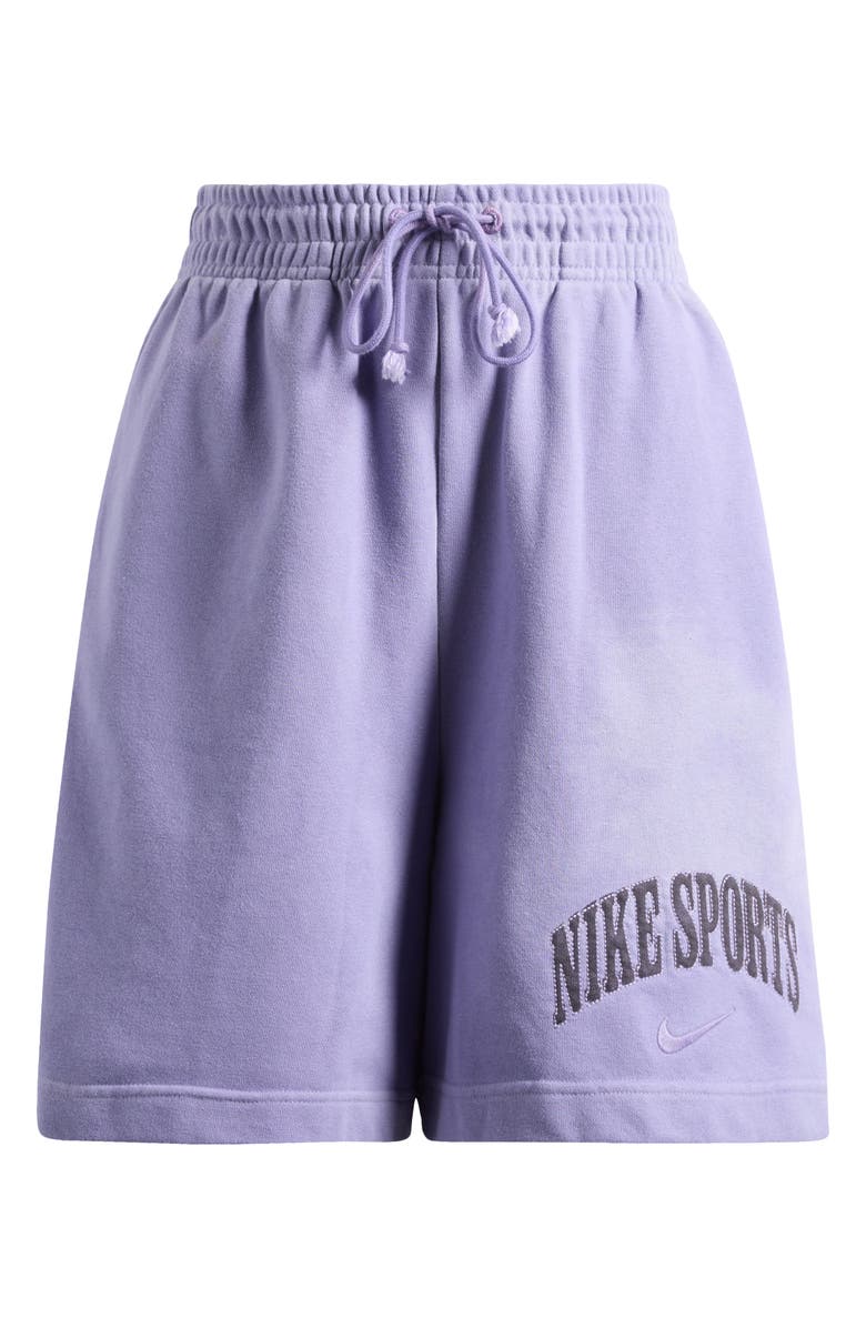 Nike Sportswear Phoenix French Terry Drawstring Shorts, Alternate, color, Dusty Amethyst