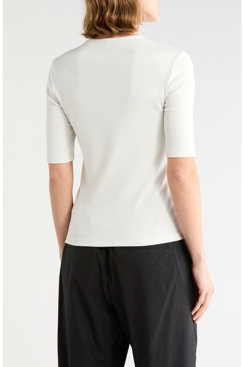 Ribbed Knit Top, Alternate, color, OFF WHITE