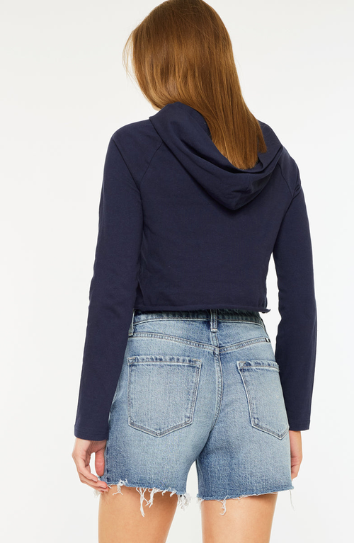 Kancan Tamara High Rise Shorts In Medium Wash