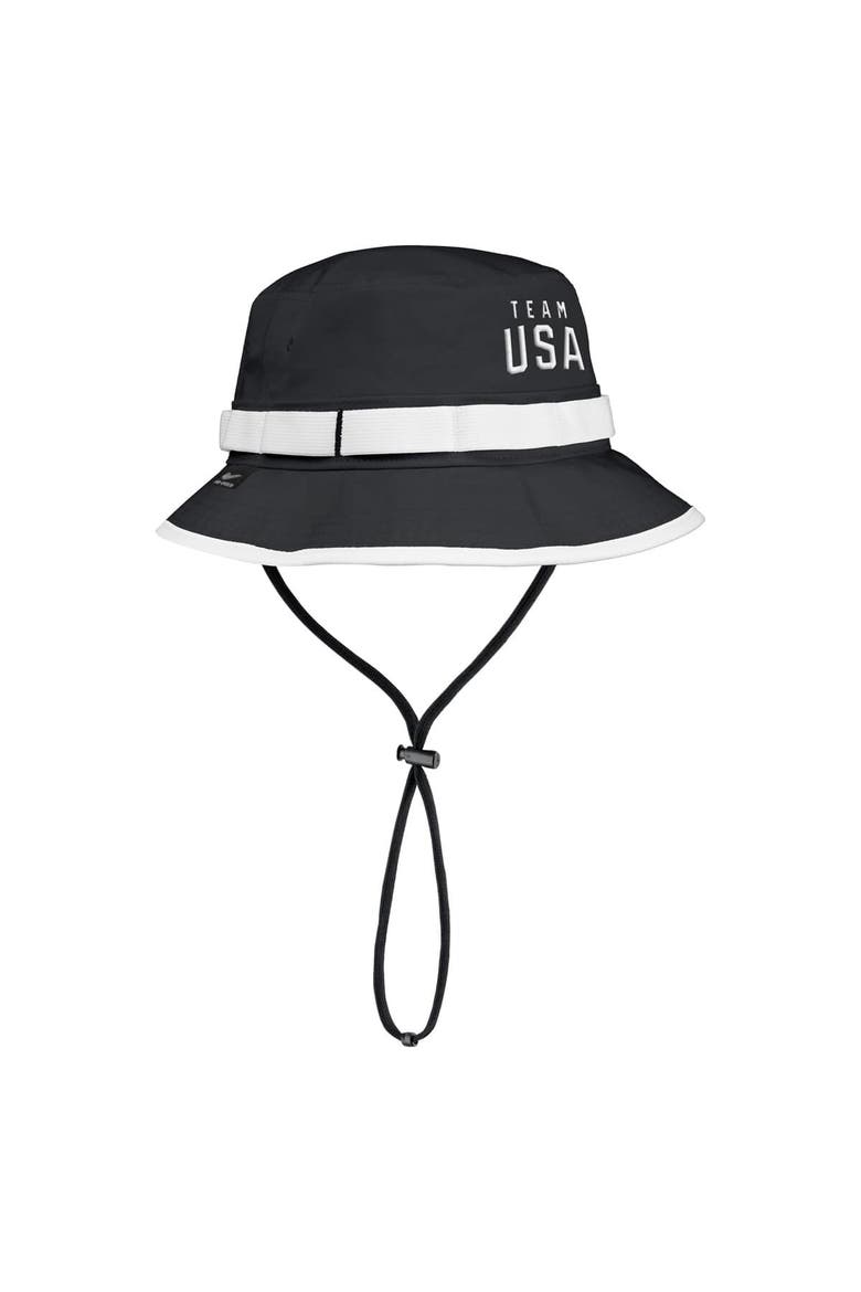 Men's Nike  Black Team USA Apex Sideline On-Field Dri-FIT Boonie Bucket Hat, Alternate, color, Black