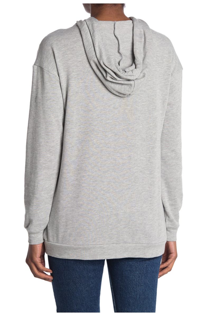 MATERIAL GIRL Lace Up Hoodie Pullover, Alternate, color, 