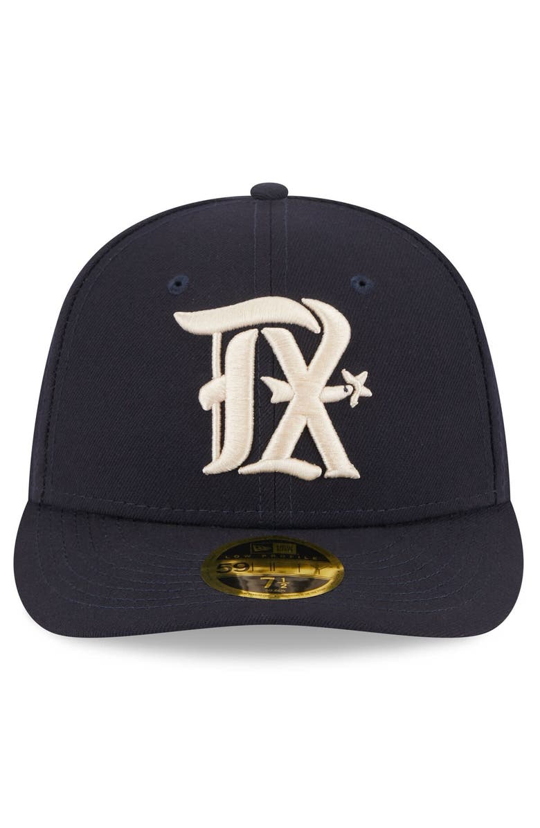 New Era Men's New Era Navy Texas Rangers 2023 City Connect Low Profile 59FIFTY Fitted Hat, Alternate, color,