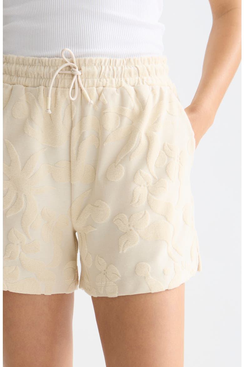 Jacquard Towelling Shorts, Alternate, color, FOG