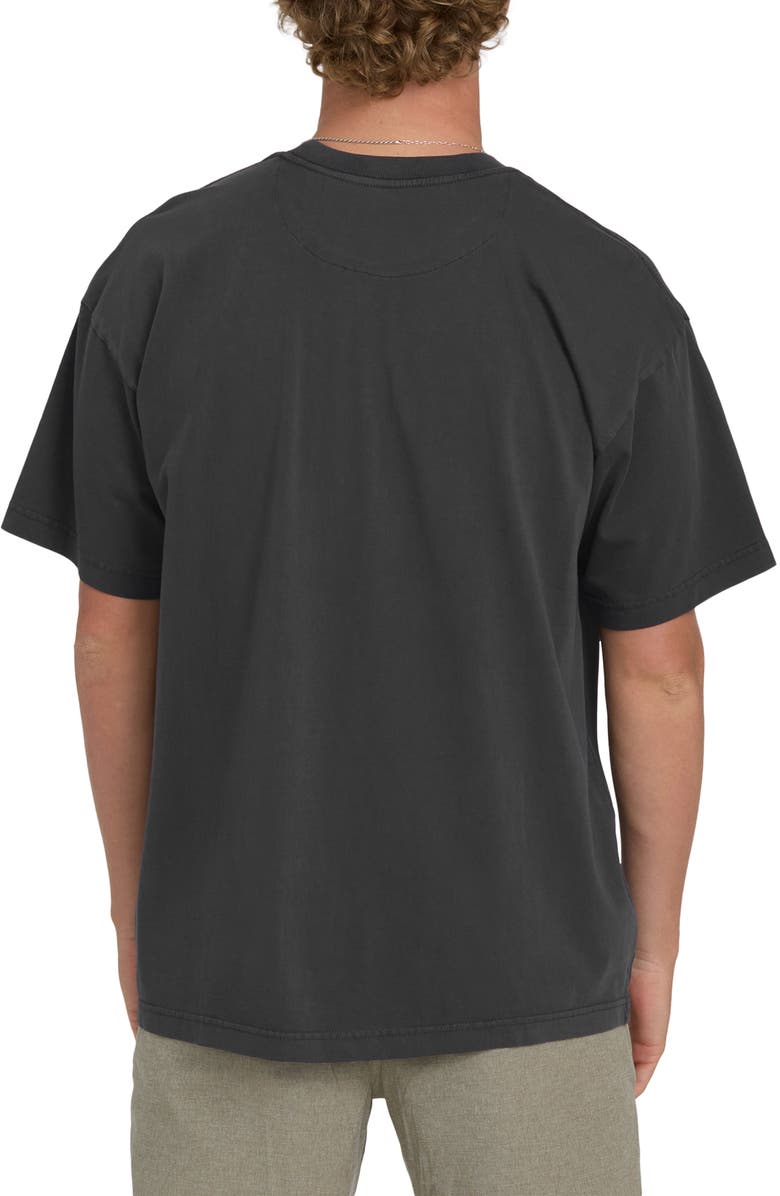 Billabong Brunswick Garage Oversize Cotton Pocket T-Shirt, Alternate, color, Washed Black