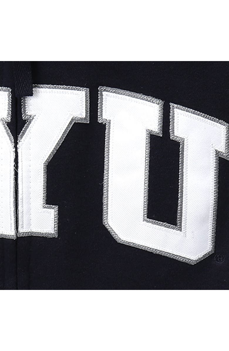 COLOSSEUM Women's Stadium Athletic Navy BYU Cougars Arched Name Full-Zip Hoodie, Alternate, color, Navy