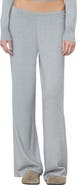 ETERNE Wide Leg Cotton and Cashmere Lounge Pants