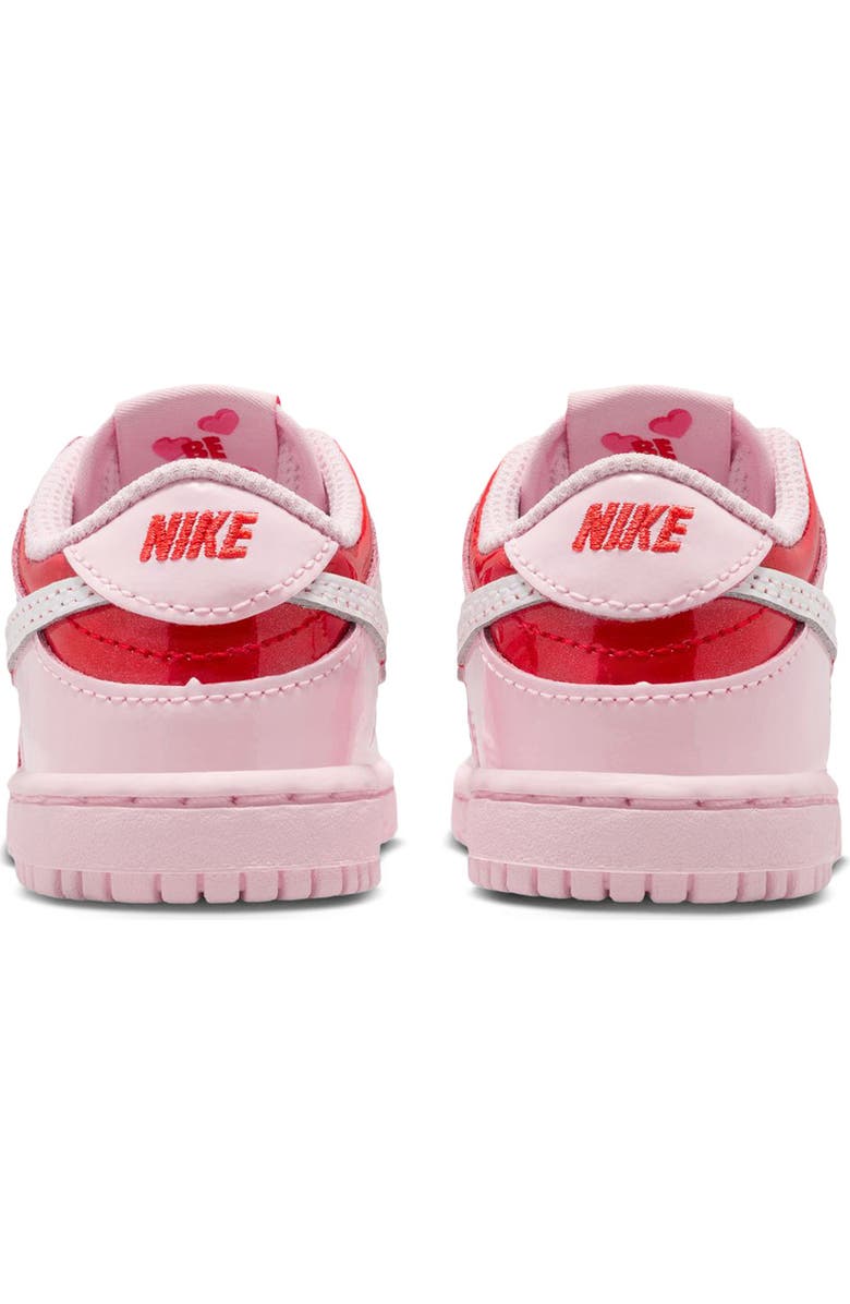 Nike Kids' Dunk Low Basketball Sneaker, Alternate, color, Pink Foam/White