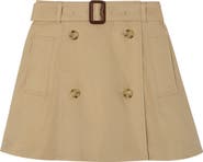 Burberry Cotton Trench Skirt