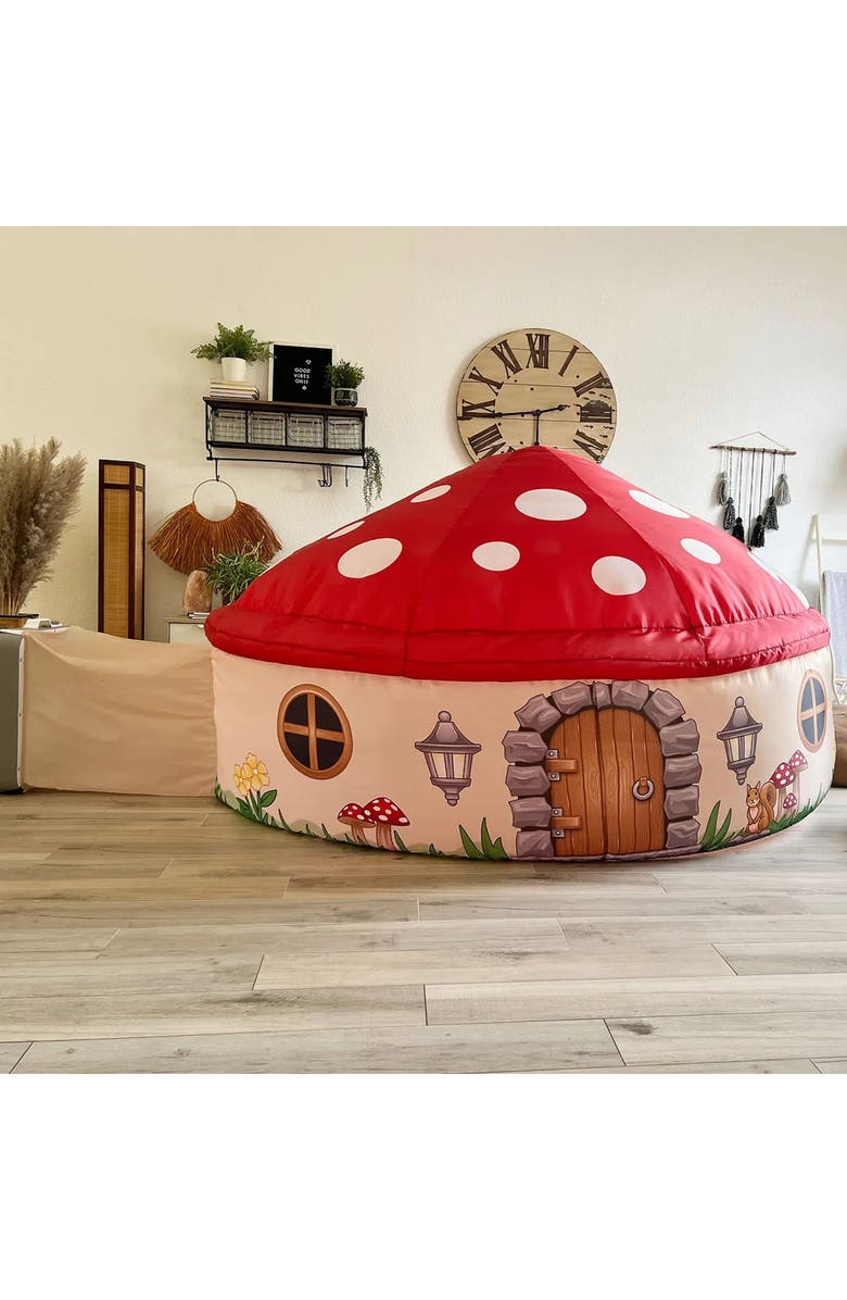 Uncommon Goods Mushroom Cottage Air Fort by AirFort, Main, color, Red Polkadot