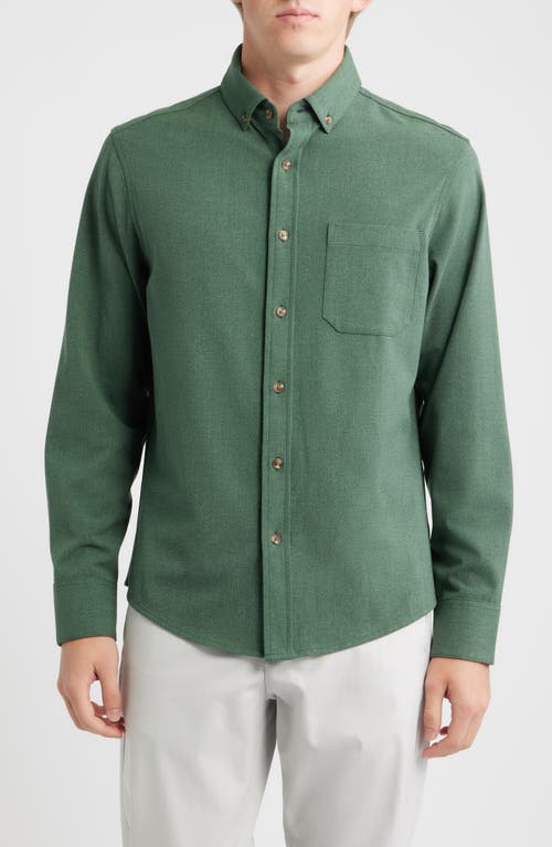 Mizzen+Main City Flannel Button-Down Shirt in Olive Heather  product