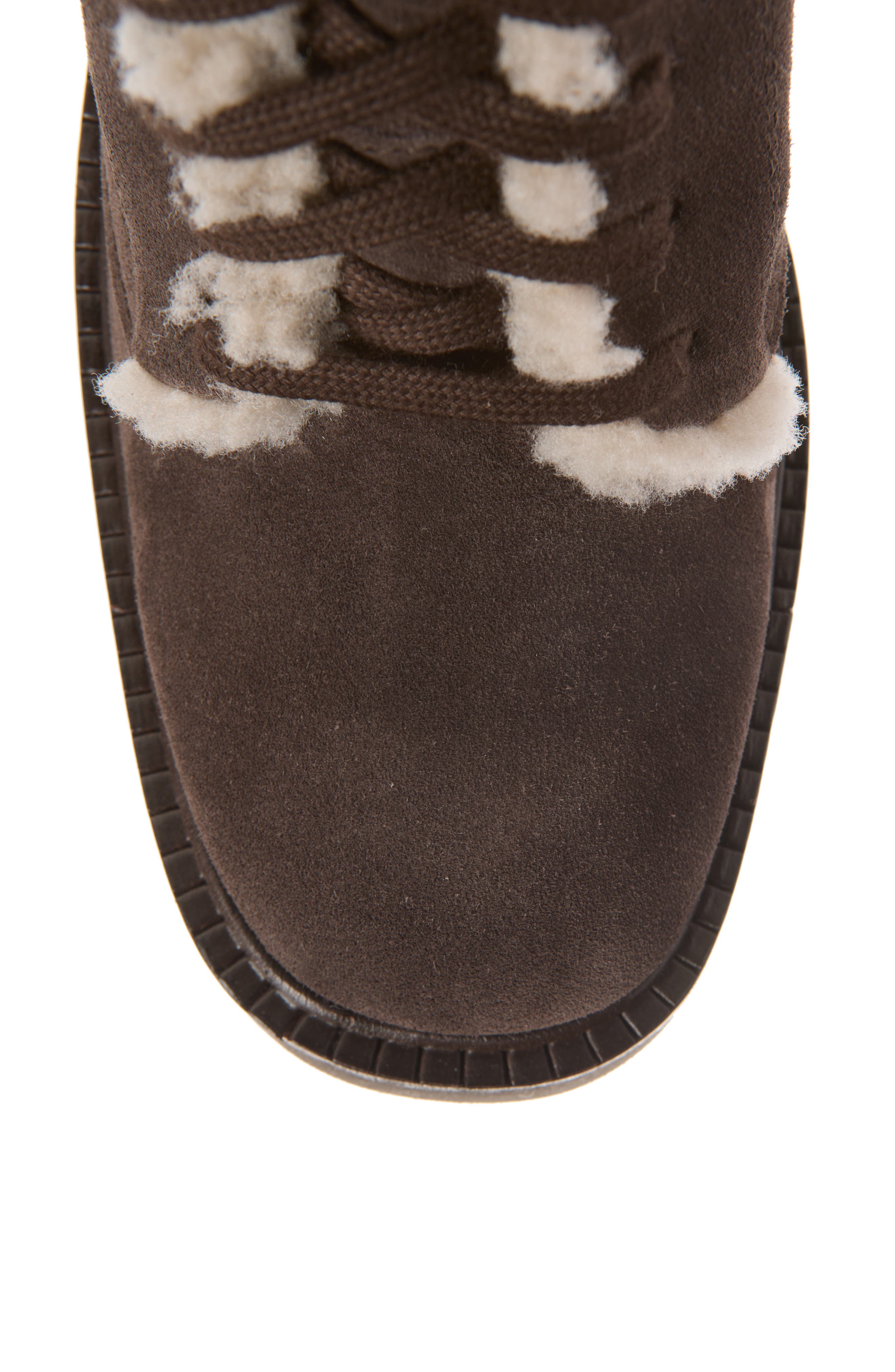 Zineta Shearling Lined Bootie, Alternate, color, BROWN VELOUR