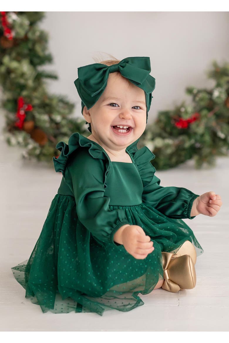 Mistletoe Emerald Dress, Alternate, color, Green