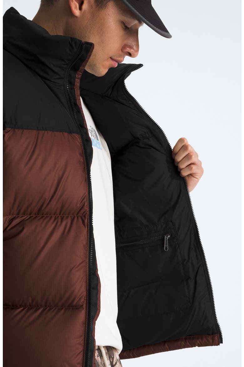 1996 Retro Nuptse 700 Fill Power Down Packable Jacket, Alternate, color, EMBER SOIL/ TNF BLACK