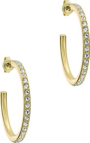 Ted Baker Clanci Medium Crystal Hoop Earrings