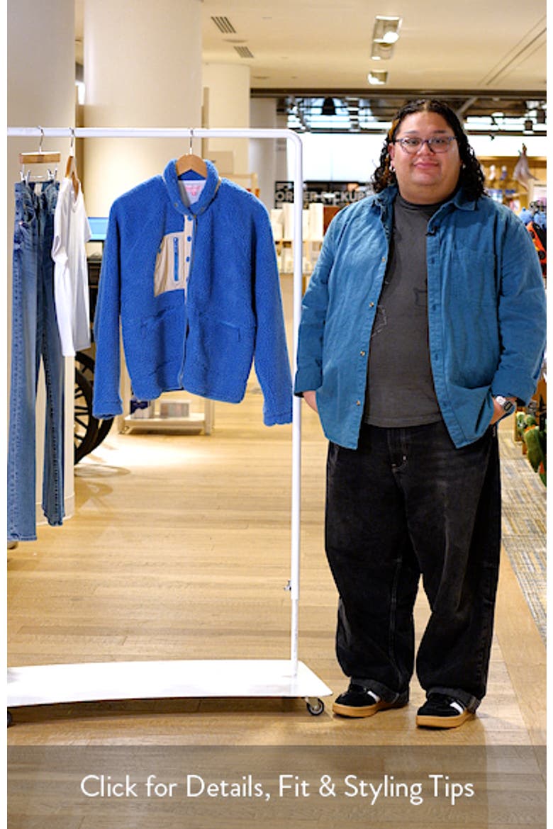 Denim Blue Fleece Quarter Snap Pullover video