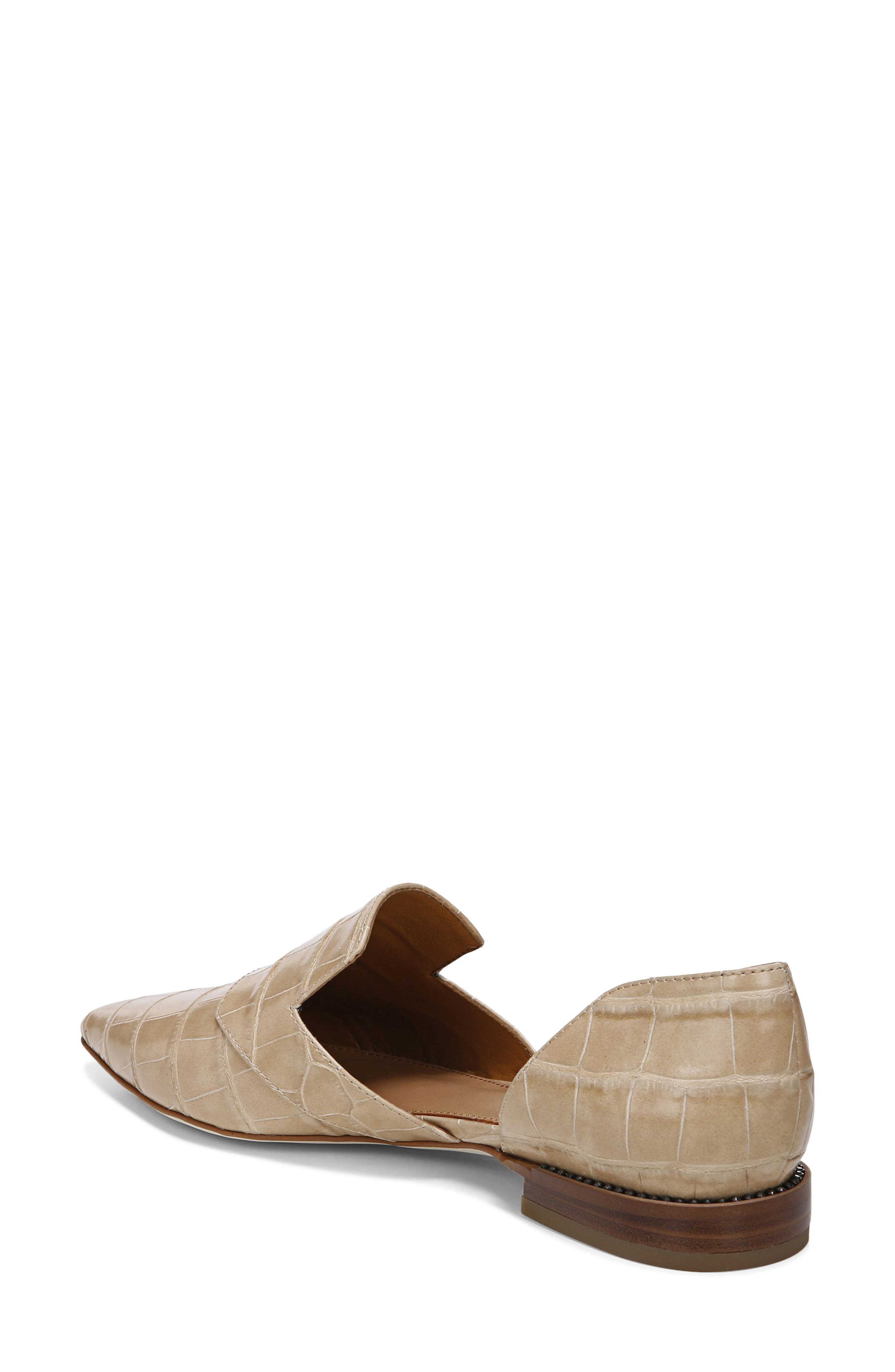 Toby Pointed Toe Flat, Alternate, color, SAND LEATHER