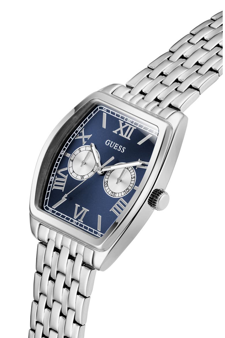 Multifunction Tonneau Bracelet Watch, 38mm, Alternate, color, SILVER TONE