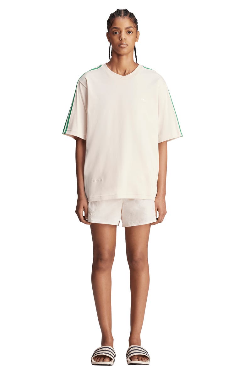 ADIDAS X WALES BONNER Oversize 3-Stripes Cotton T-Shirt, Alternate, color, Wonder Quartz