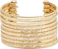 Nordstrom Textured Multiband Cuff Bracelet