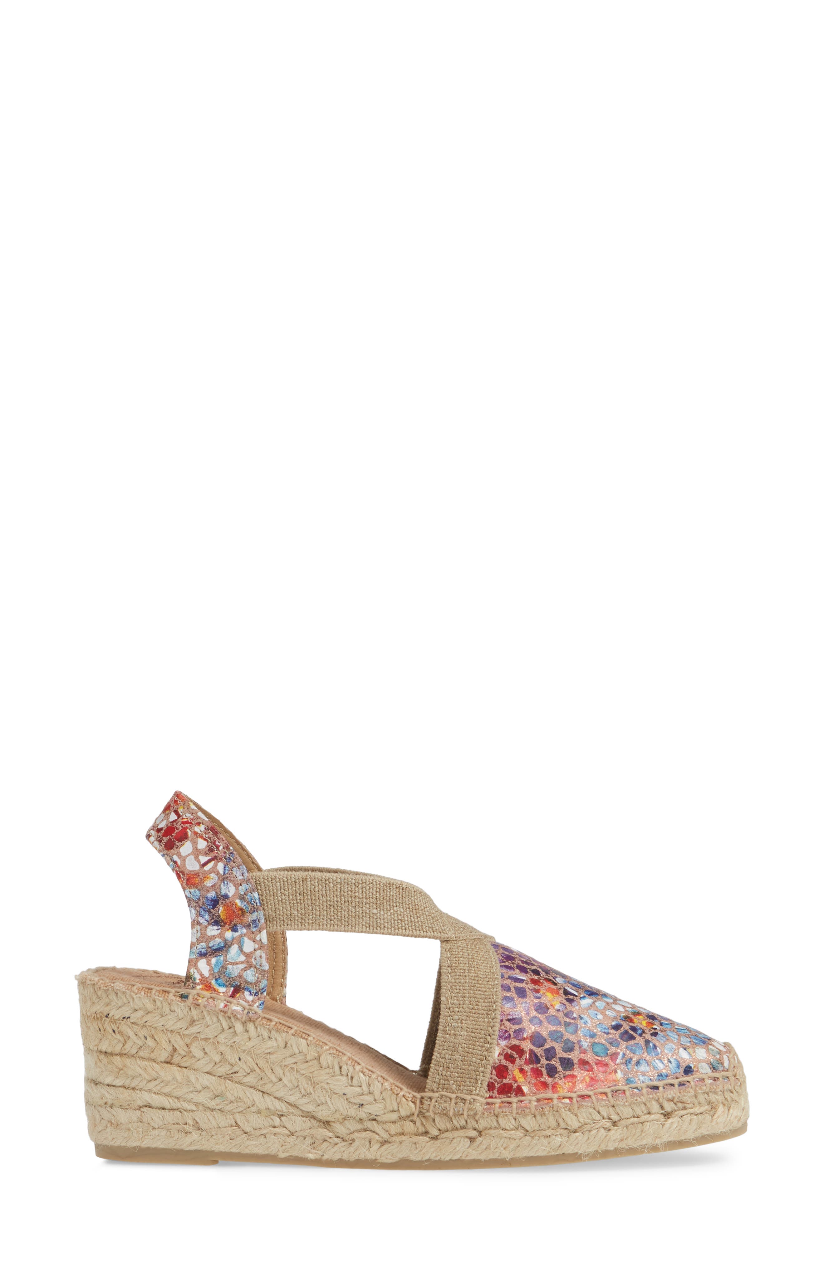 Toni Pons Telva Espadrille Wedge Pump, Alternate, color, Taupe Printed Leather