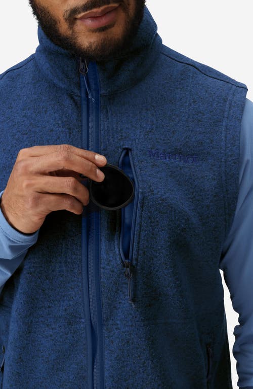Marmot Drop Line Vest In Arctic Navy Heather
