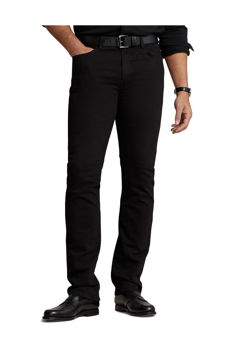 Polo Ralph Lauren Big & Tall Hudson Relaxed Stretch Jeans, Main, color, Hudson Black