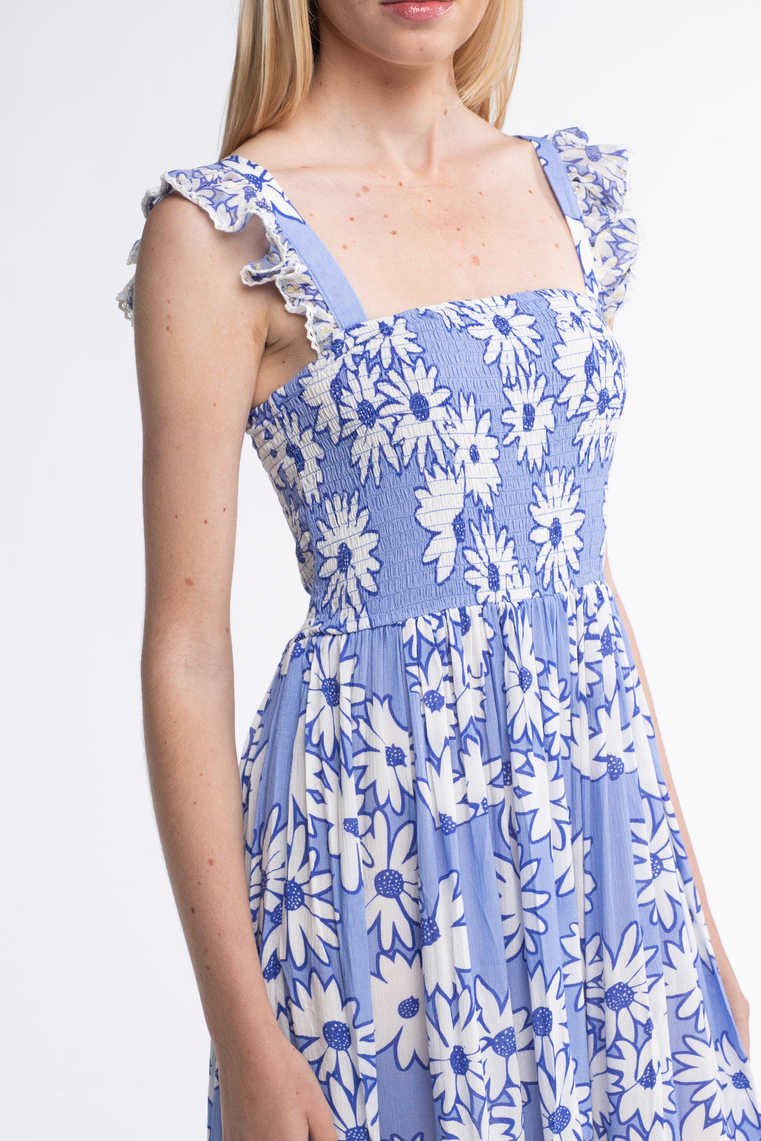 Sunday St. Tropez Carolina Daisy Cover-Up Maxi Dress (Women) | Nordstrom