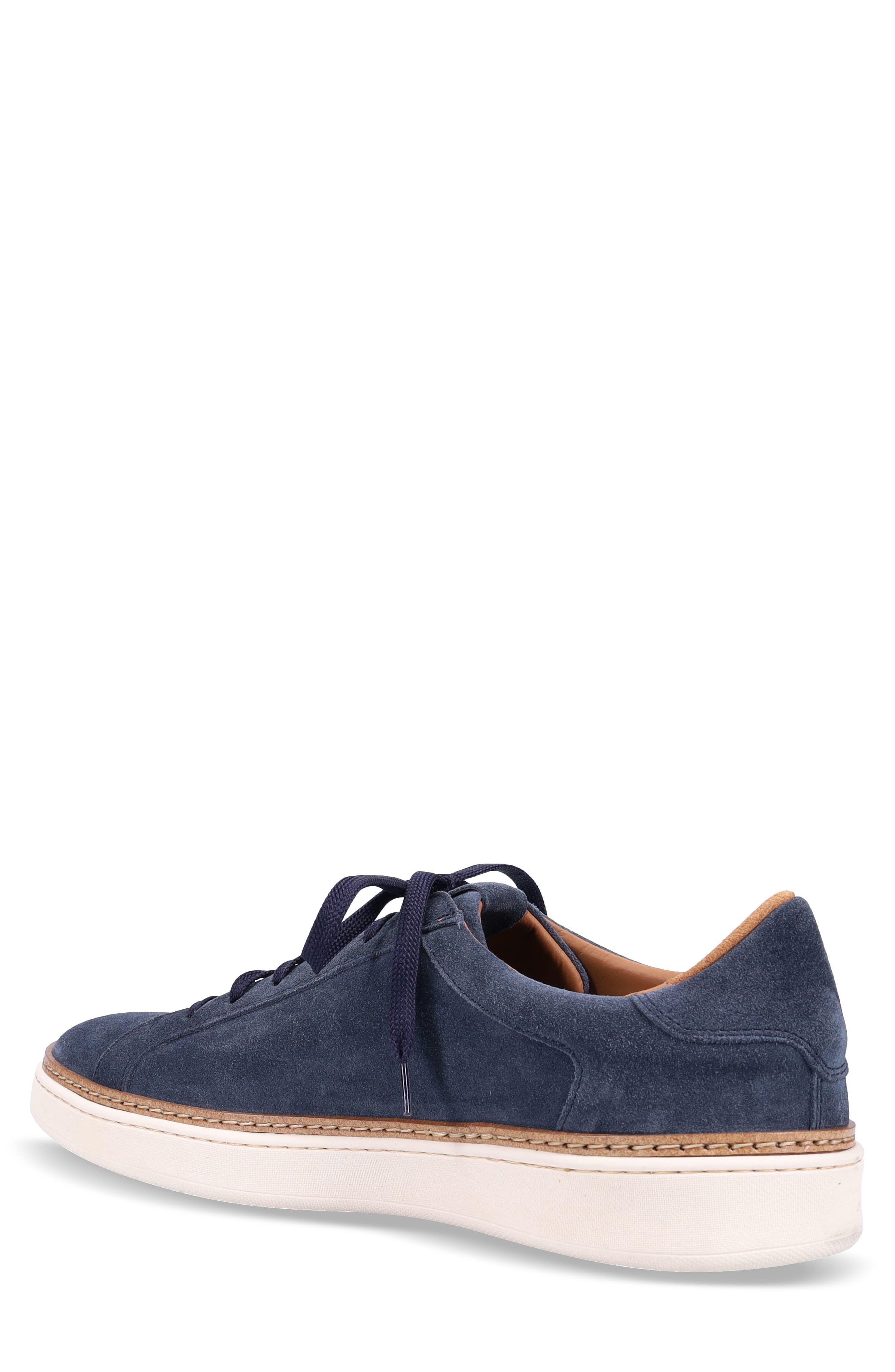 Derrek Weatherproof Suede Sneaker, Alternate, color, JEANS