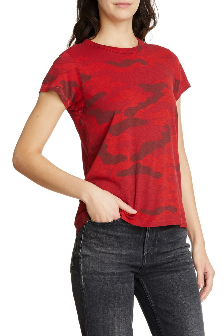 Camo Tee, Alternate, color, RED