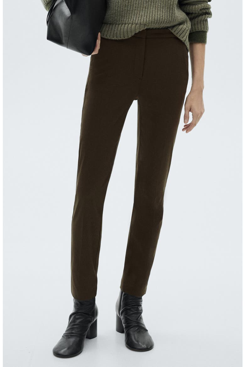 Crop Skinny Pants, Alternate, color, KHAKI