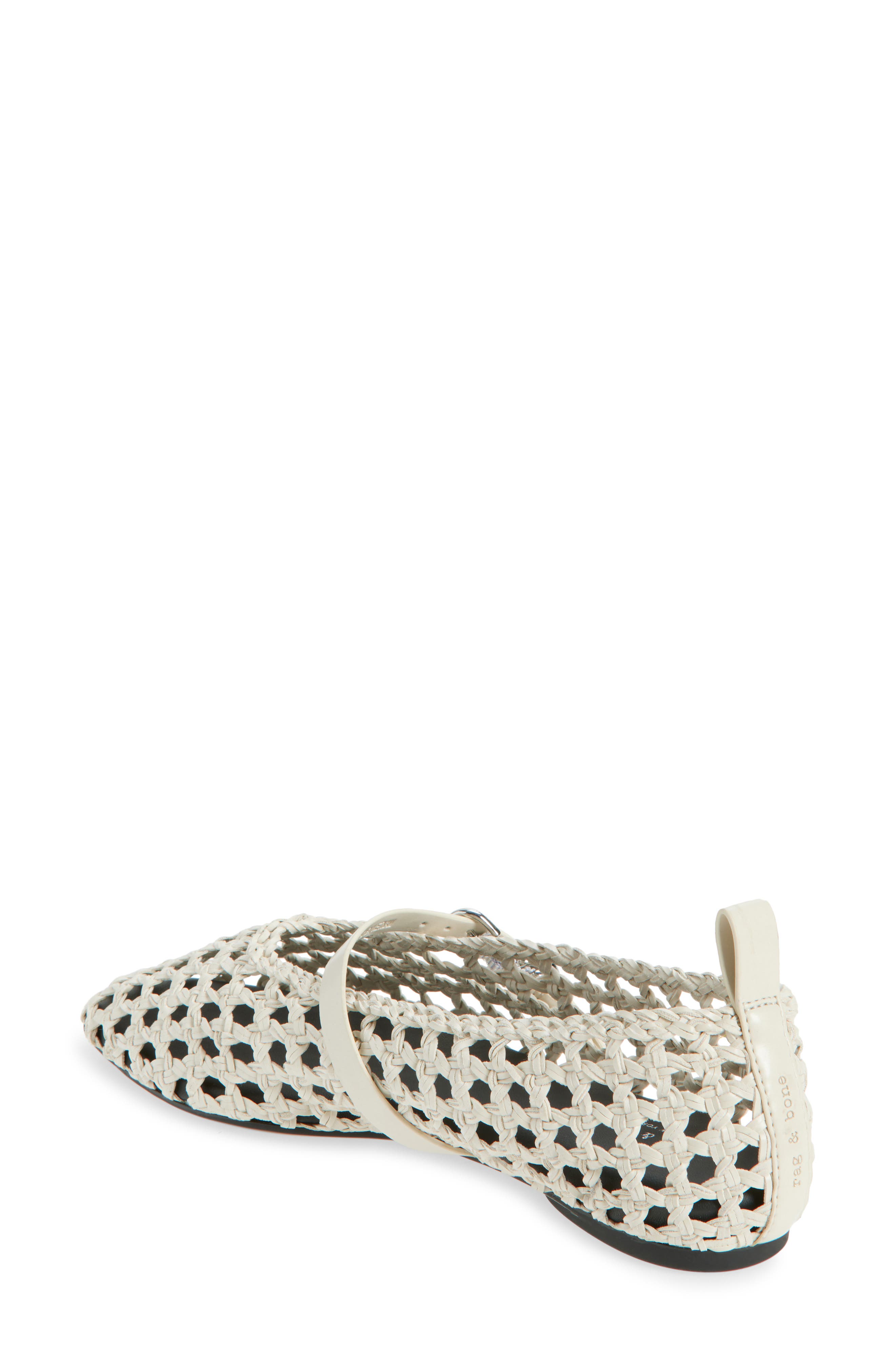 Spire Woven Mary Jane Flat, Alternate, color, ANTIQUE WHITE