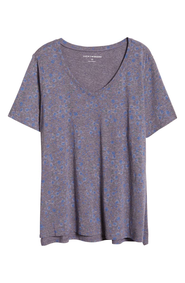 Lucky Brand Classic V-Neck Cotton Blend T-Shirt, Alternate, color, 