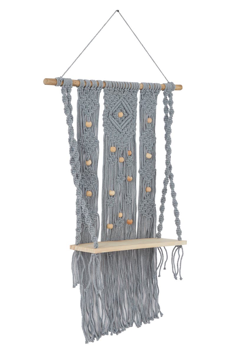 Novogratz Macramé Wall Shelf, Alternate, color,