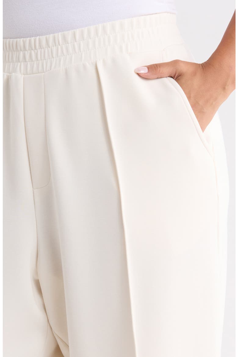 Pintuck Wide Leg Pants, Alternate, color, GARDENIA