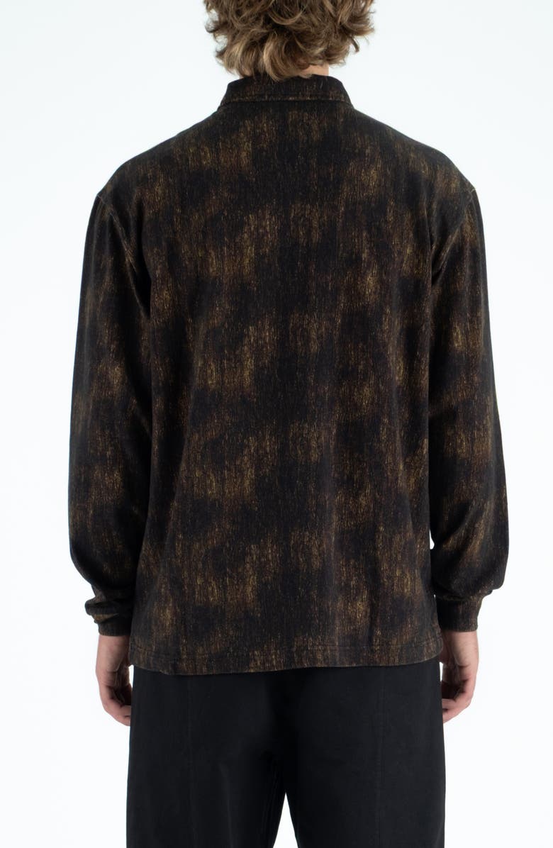 STUDENTS Tactics Camp Long Sleeve Quarter Zip Polo, Alternate, color, Brown Camo