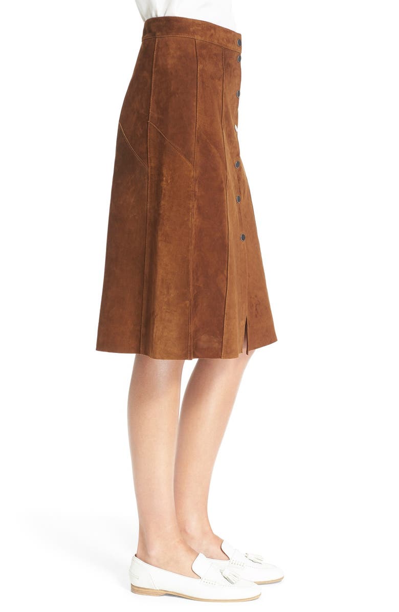 A.L.C. 'Adrienne' Suede Skirt, Alternate, color, 