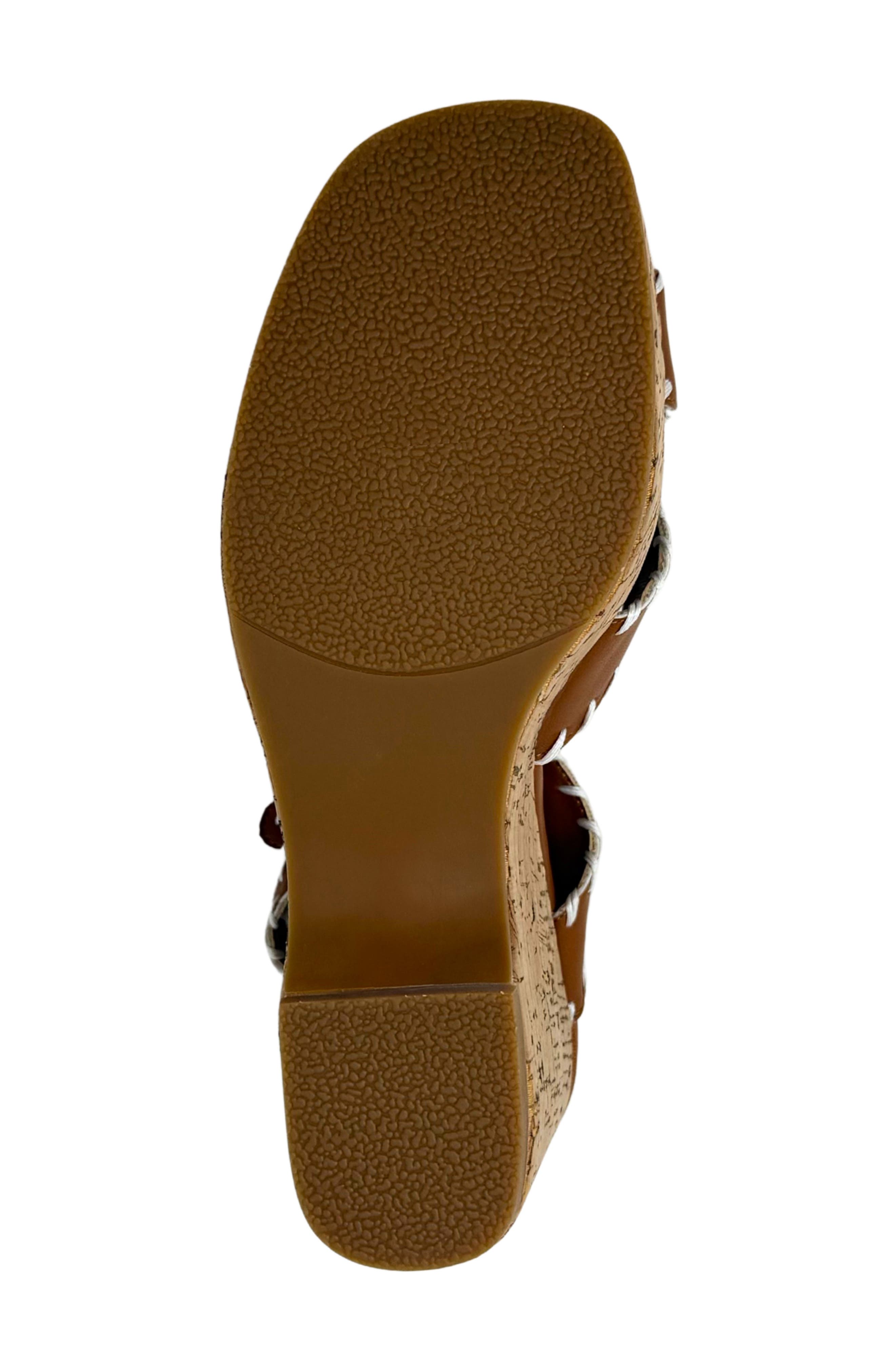 SHUSHOP Jada Ankle Strap Platform Wedge Sandal, Alternate, color, Camel