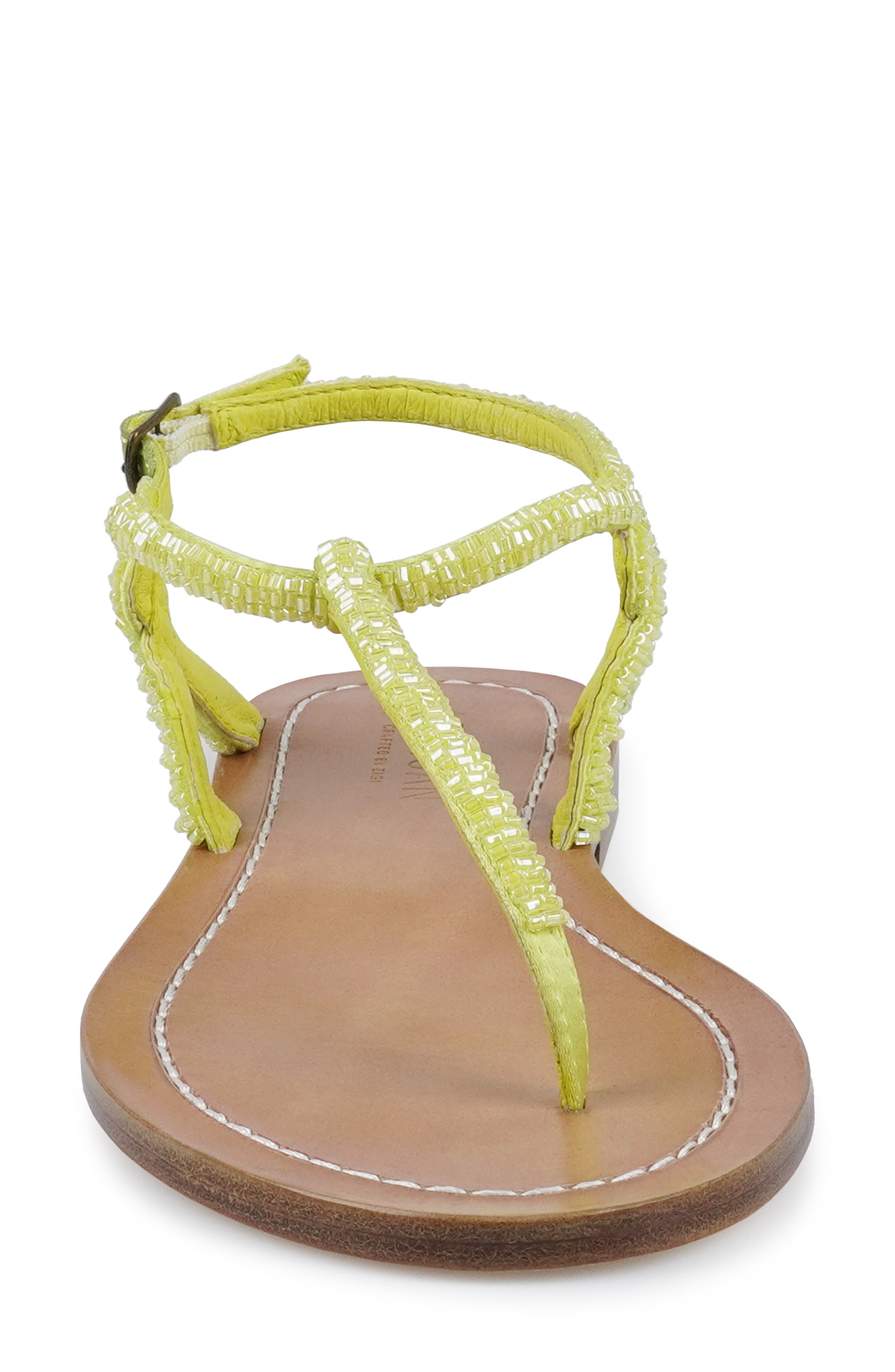 Rorie Ankle Strap Sandal, Alternate, color, LEMON